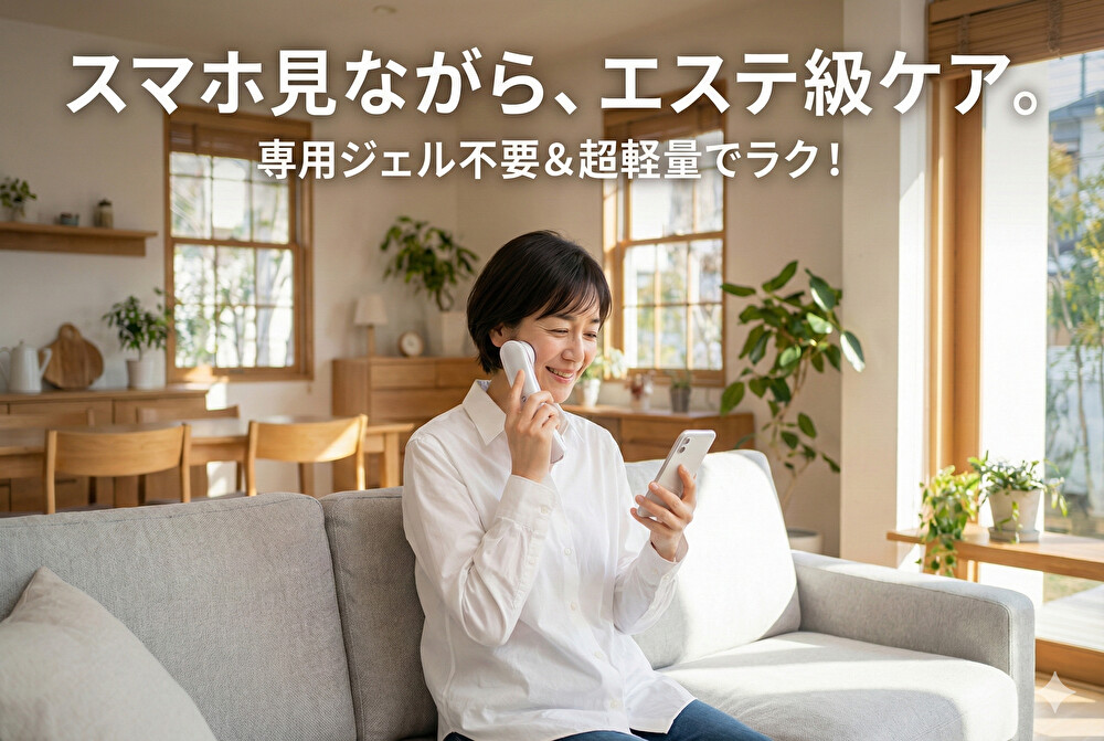 【専用ジェル不要】美顔器「ボーテ・マルティ(BME-01)」の口コミ・評判を徹底調査！ズボラでも続く3つの理由